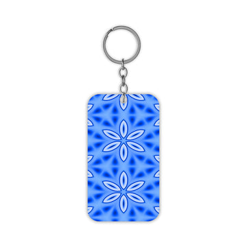 Blue Flower Keychain