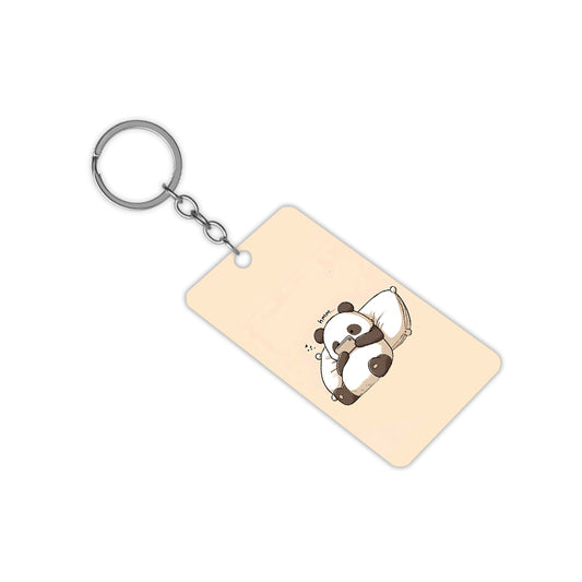 Hmm Panda Keychain