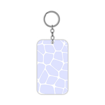 Purple Tiles Keychain
