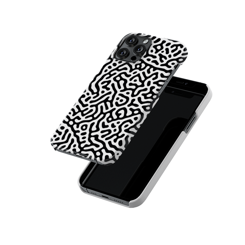 Black & White Doodle Slim Hard Case