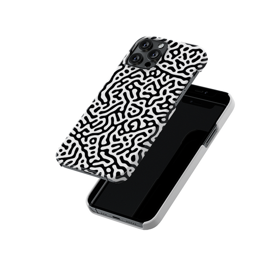 Black & White Doodle Slim Hard Case