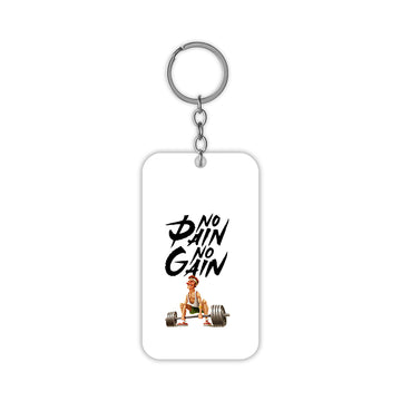 No Pain No Gain Keychain