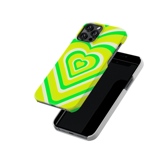 Green Hearts Slim Hard Case