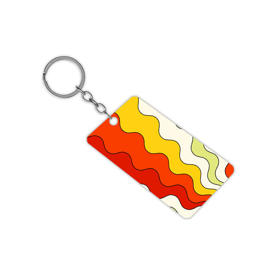 Colourful Waves Keychain