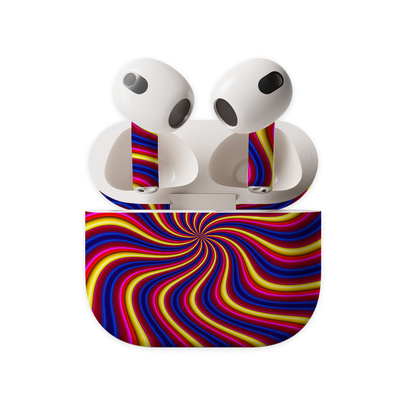 Radial Spin Wheel Earbuds Skin