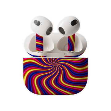 Radial Spin Wheel Earbuds Skin