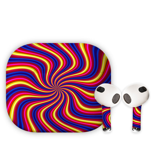 Radial Spin Wheel Earbuds Skin