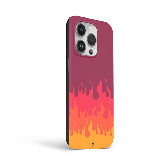 Fire Flames Flexible Soft Silicone Case