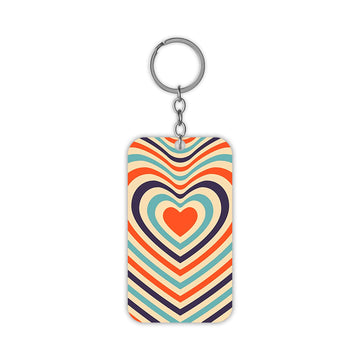 Hearts Pattern Keychain