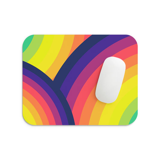 Rainbow Arcs Mouse Pad