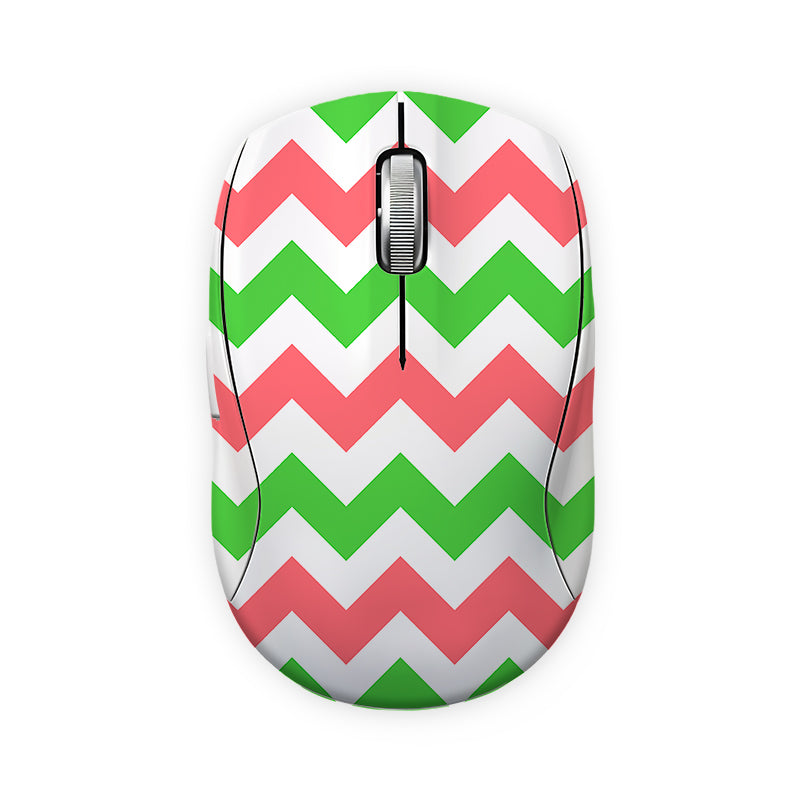 Green and Pink Wave Linears Mouse Skin