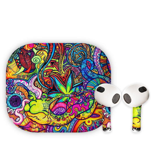 Trippy Nation Earbuds Skin