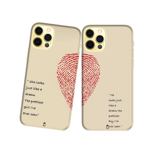 Praising of Love Slim Hard Couple Phone Case