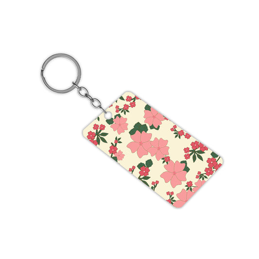 Pink Flowers Keychain