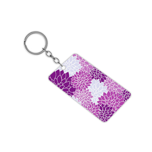Magenta Florals Keychain
