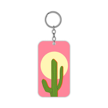 Desert Cactus Keychain