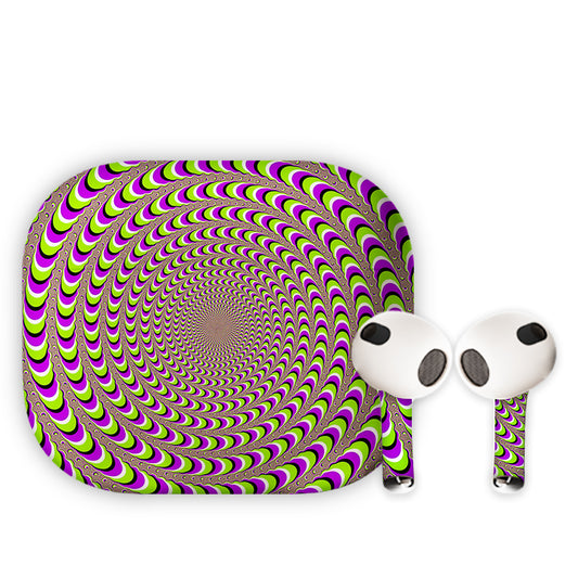 Spinning Illusion Earbuds Skin