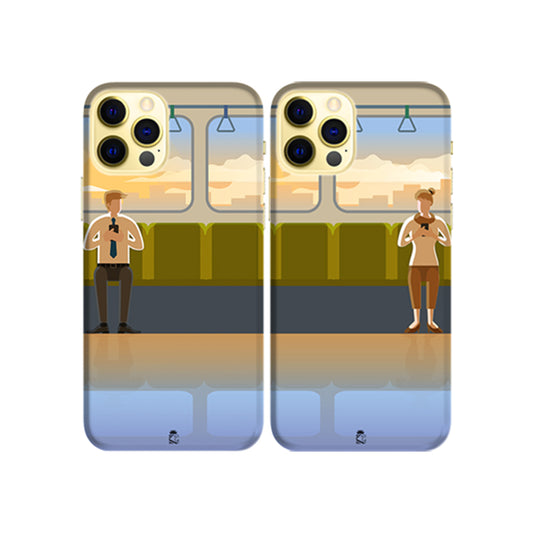 Routine Travellers Slim Hard Couple Phone Case