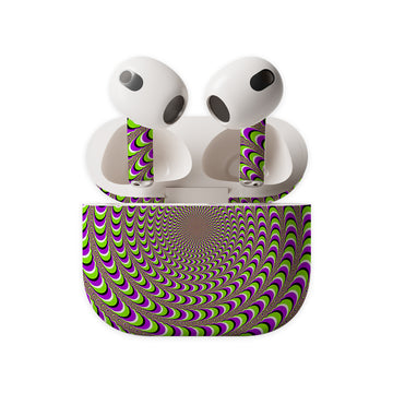 Spinning Illusion Earbuds Skin