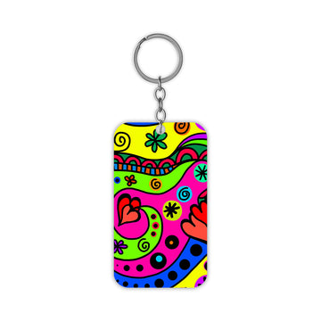 Neon Art Keychain