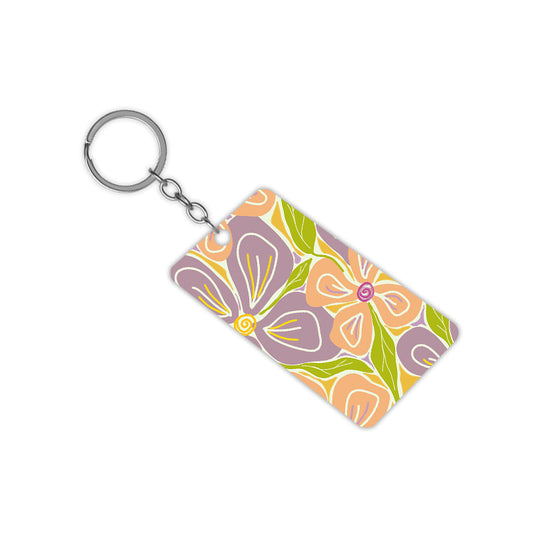 Flower Painting Keychain