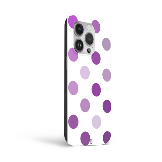 Purple Dots Flexible Soft Silicone Case
