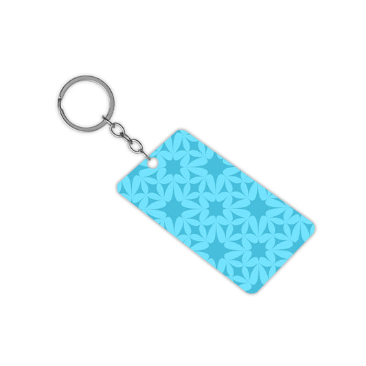Blue Pattern Keychain