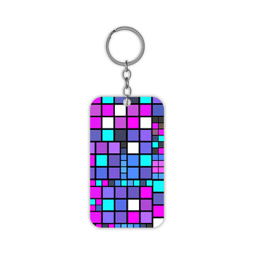 Neon Tile Keychain