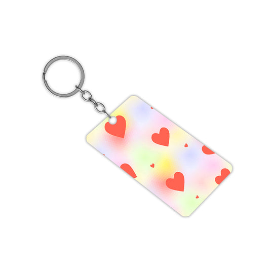 Gradient Hearts Keychain