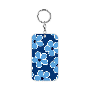 Blue Flower Keychain