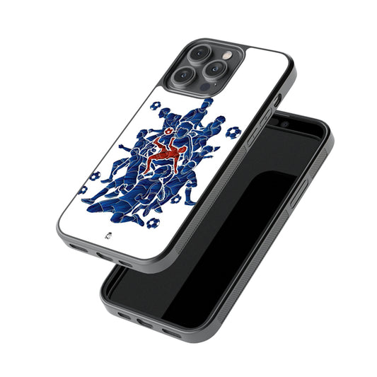 Football Players Glossy Metal Case
