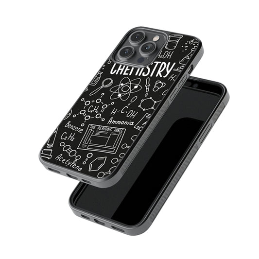 Chemistry On Chalkboard Glossy Metal Case