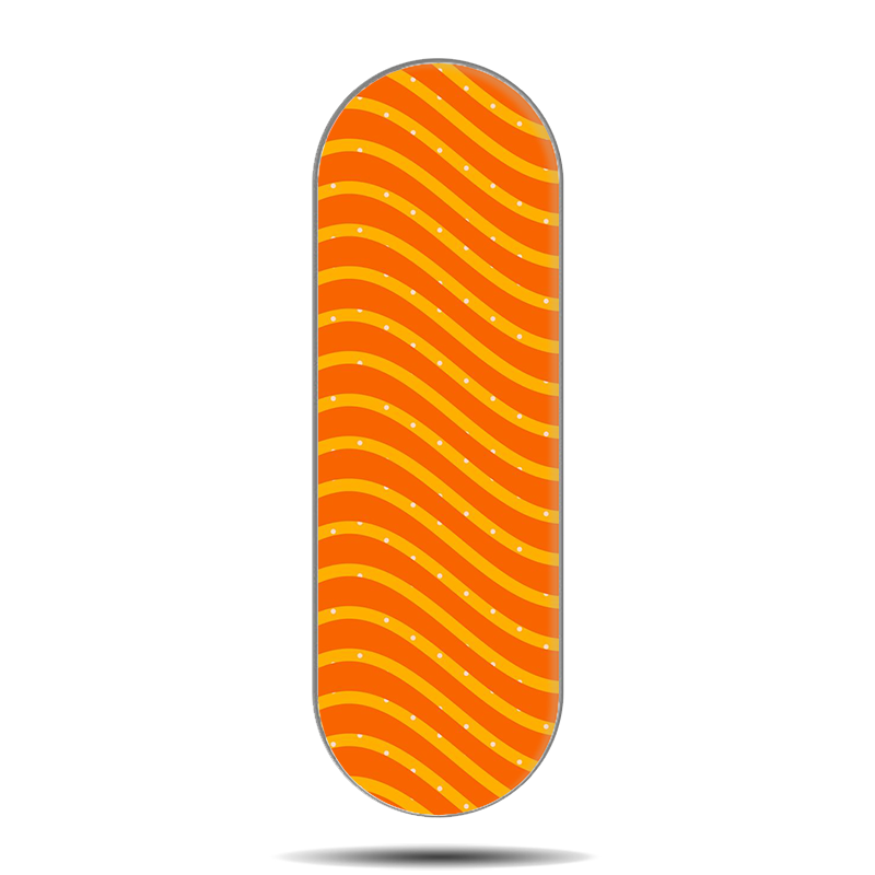 Thumb Print Wave Pattern Phone Slider Grip