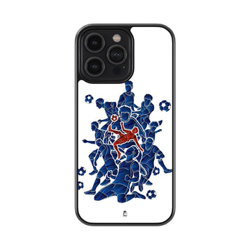 Football Players Glossy Metal Case