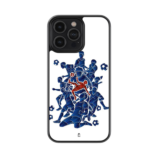 Football Players Glossy Metal Case