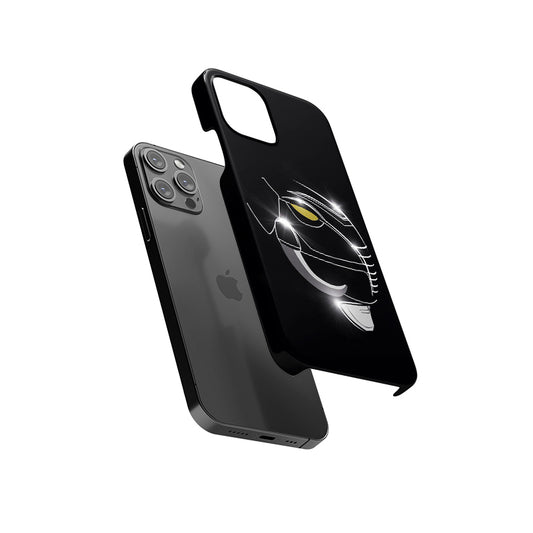 Black Mighty Morphin Power Ranger Slim Hard Case