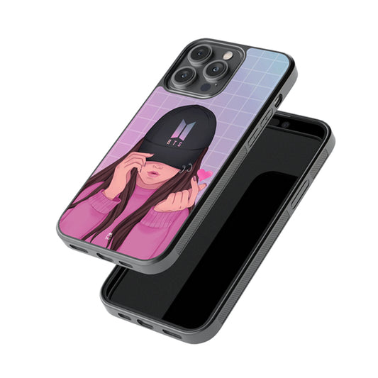 I Love BTS Glossy Metal Case