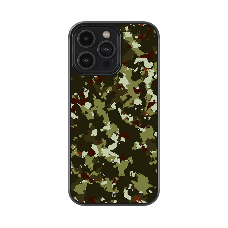 Country Patches Camo Glossy Metal Case