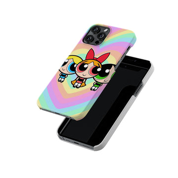 Rainbow Hearts Power Puff Girls Slim Hard Case
