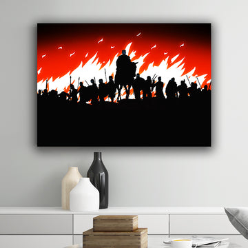 Battle of Backwater landscape Poster