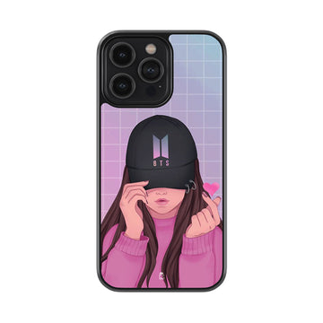 I Love BTS Glossy Metal Case