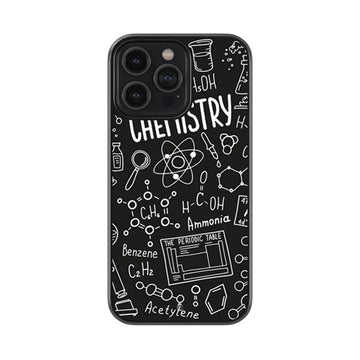 Chemistry On Chalkboard Glossy Metal Case