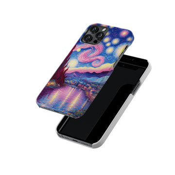 Trippy Landscape Painting Slim Hard Case