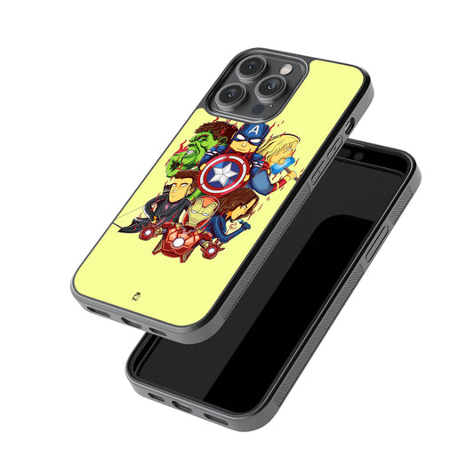 Superhero Pop art Glossy Metal Case