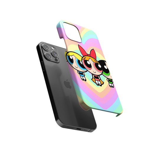 Rainbow Hearts Power Puff Girls Slim Hard Case