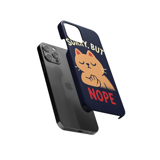 Sorry, But Nope Cat Slim Hard Case