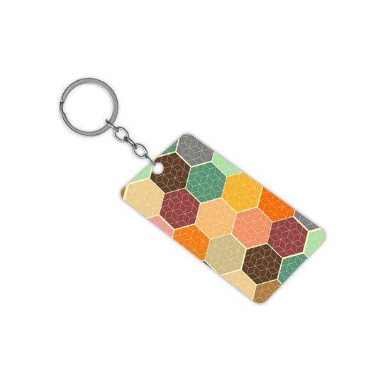 Hexagon Keychain