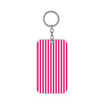 Magenta Lines Keychain