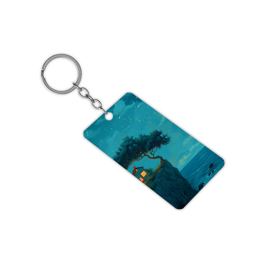 Beautiful house keychain