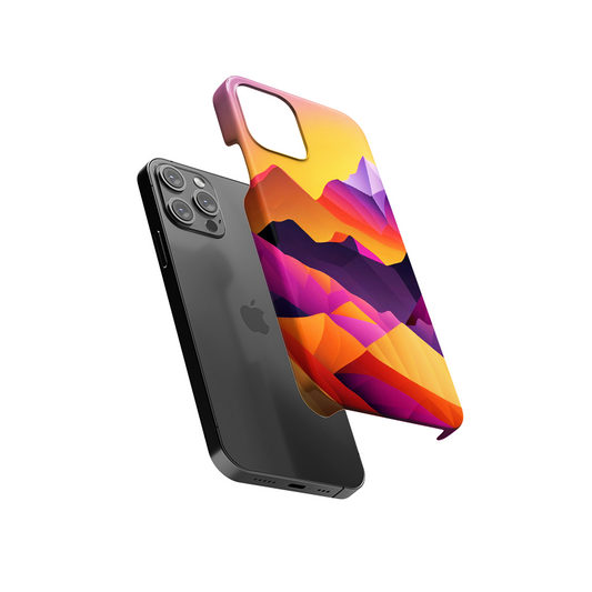 Abstract Mountains Slim Hard Case